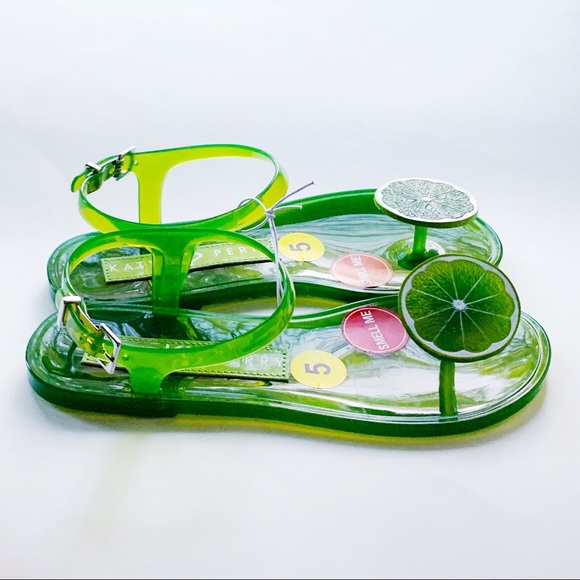 Katy Perry The Geli Lime Jelly Sandals Green - Picture 2 of 7